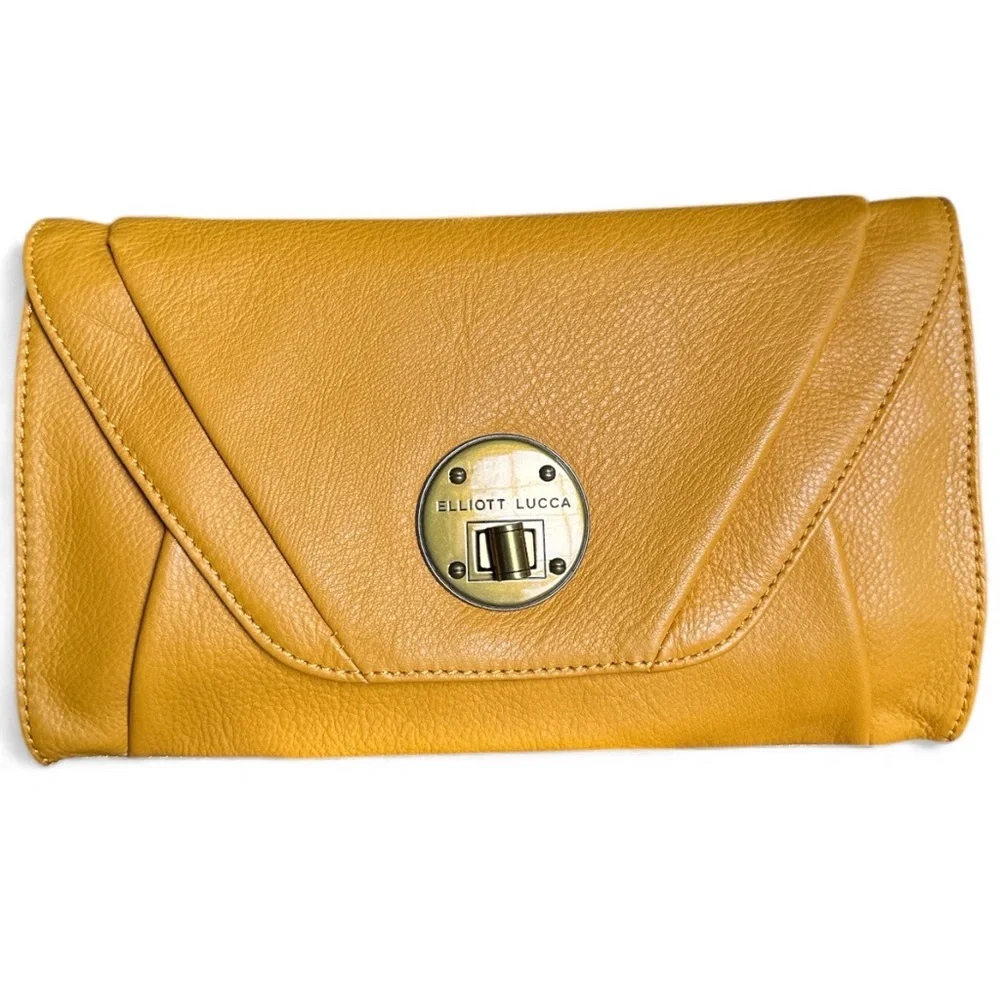 NWT Elliott Lucca Pebbled Leather Crossbody & Clutch